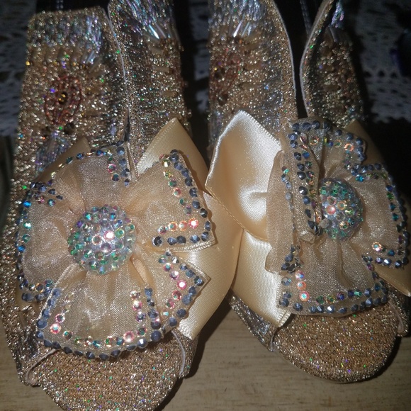 One of a kind Exotic Peep Toe Heels - Picture 2 of 8